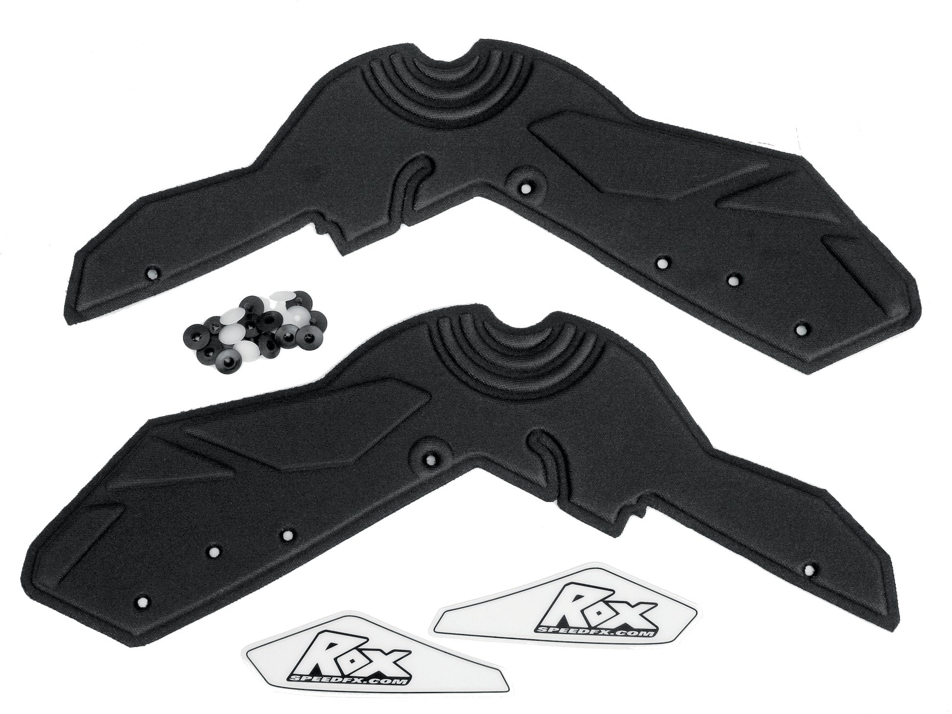 ROX Handguard Flare for Snow Sleds - Enhanced Wind Protection with Durable Foam and Mounting Hardware
