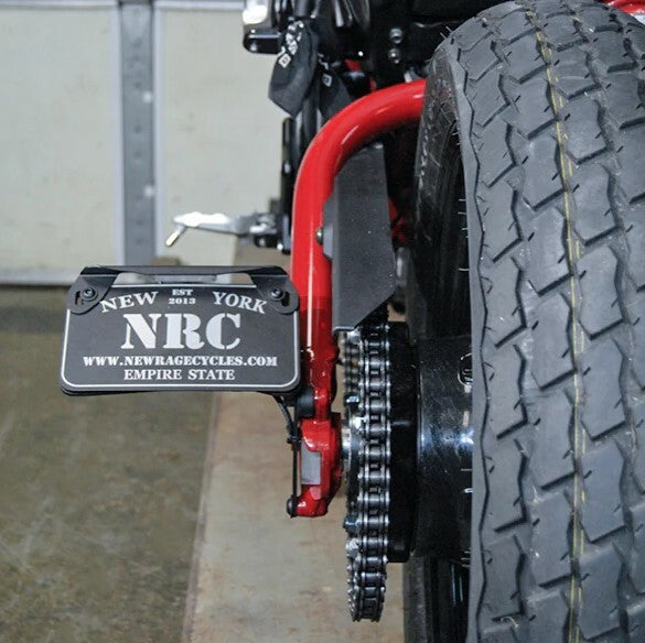 NEW RAGE CYCLES FTR-SIDE Side Mount License Plate Frame for Indian FTR1200