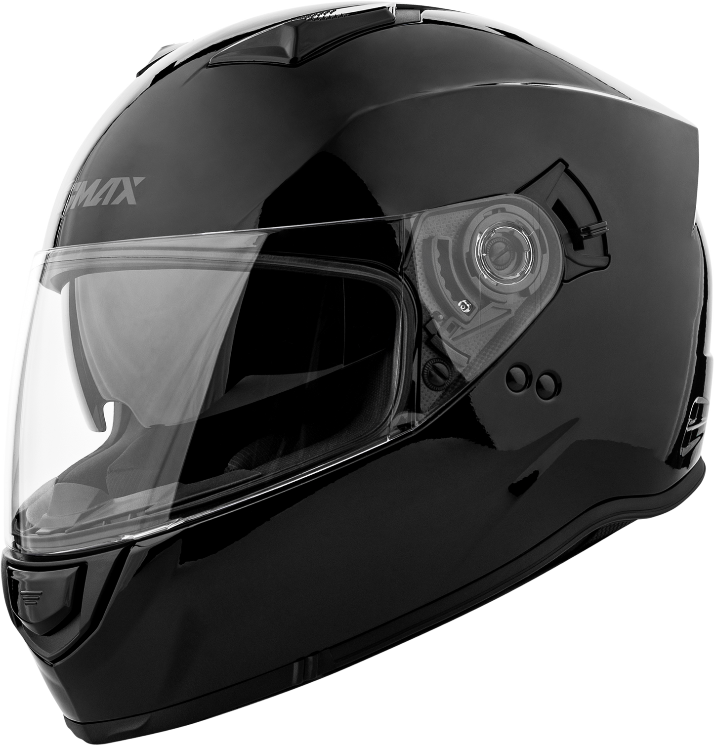GMAX FF-18 Solid Black Full-Face Helmet for Adults, Medium Size