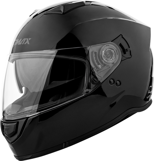 GMAX FF-18 Solid Black Full-Face Helmet for Adults, Medium Size