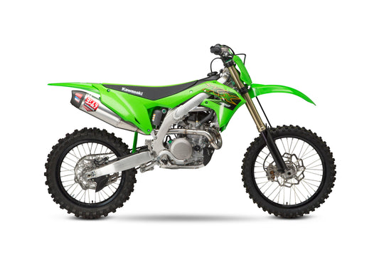 Yoshimura RS-12 Header, Canister & End Cap Exhaust System for Kawasaki KX450F & KX450X