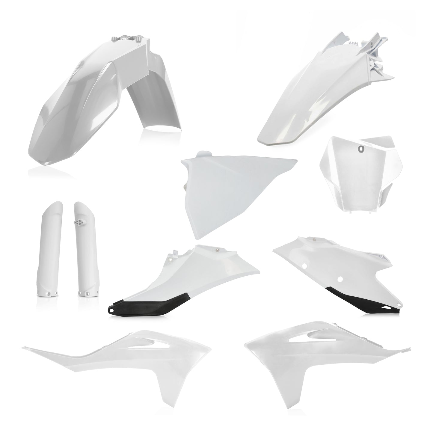 ACERBIS Full Plastic Kit for Gas-Gas and KTM Offroad Models in White/Black