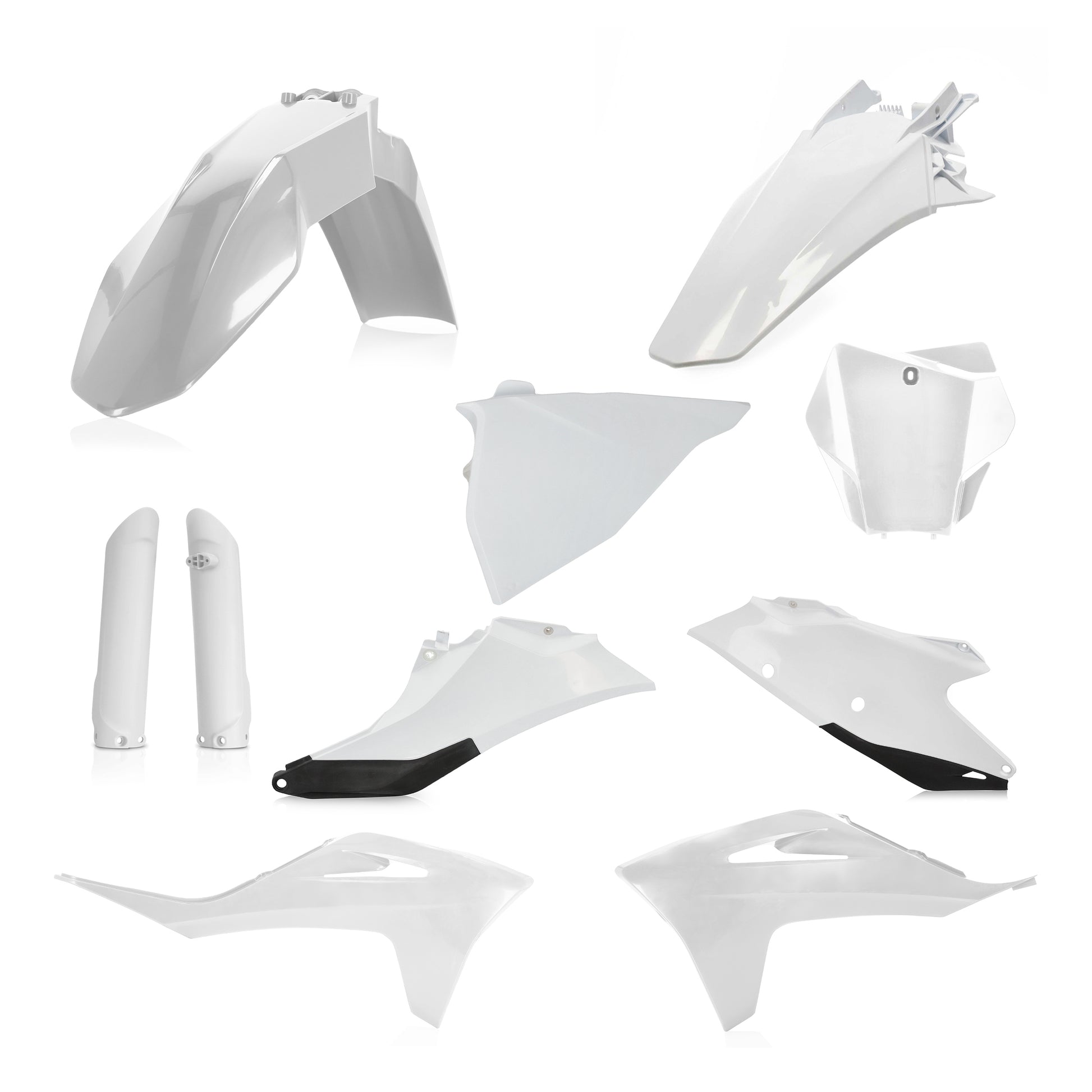 ACERBIS Full Plastic Kit for Gas-Gas and KTM Offroad Models in White/Black