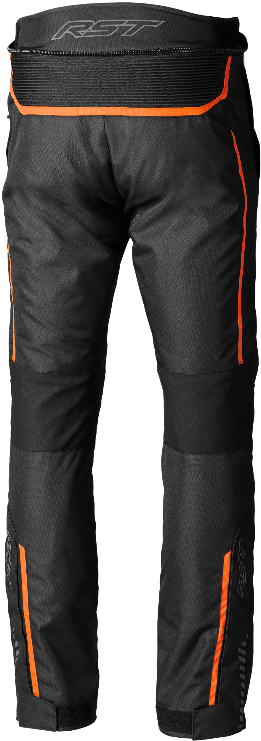 RST Maverick Evo CE Jean Pants Black/Orange, US Size 40 – Adventure Touring Motorcycle Apparel