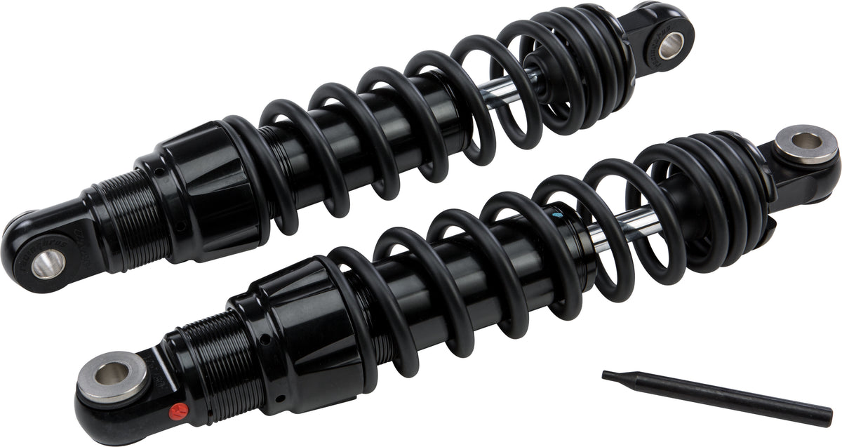 HardDrive Touring Monotube Rear Shock with Rebound Adjustment for Harley Davidson V-Twin Models