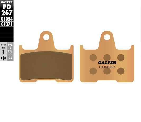 Galfer USA Brake Pads Sintered FD267G1371 for Harley Davidson – High-Performance Street Riding