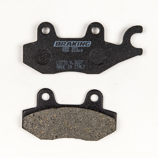 BRAKING Part Number 696SM1 Semi Metallic Brake Pad Set for Triumph Bonneville and T100 Models