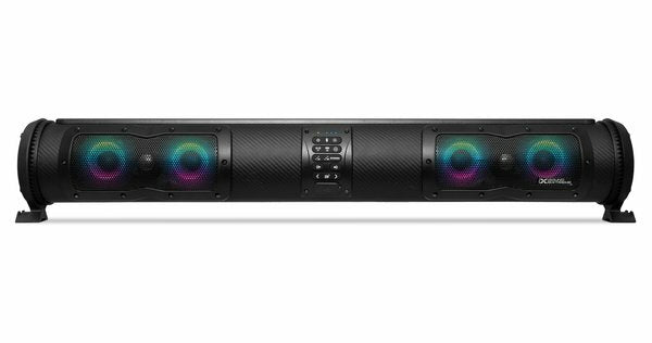 ECOXGEAR Seds33 Elite Marine-Grade Bluetooth Speaker with LED Lighting and EcoCast for ATV/UTV