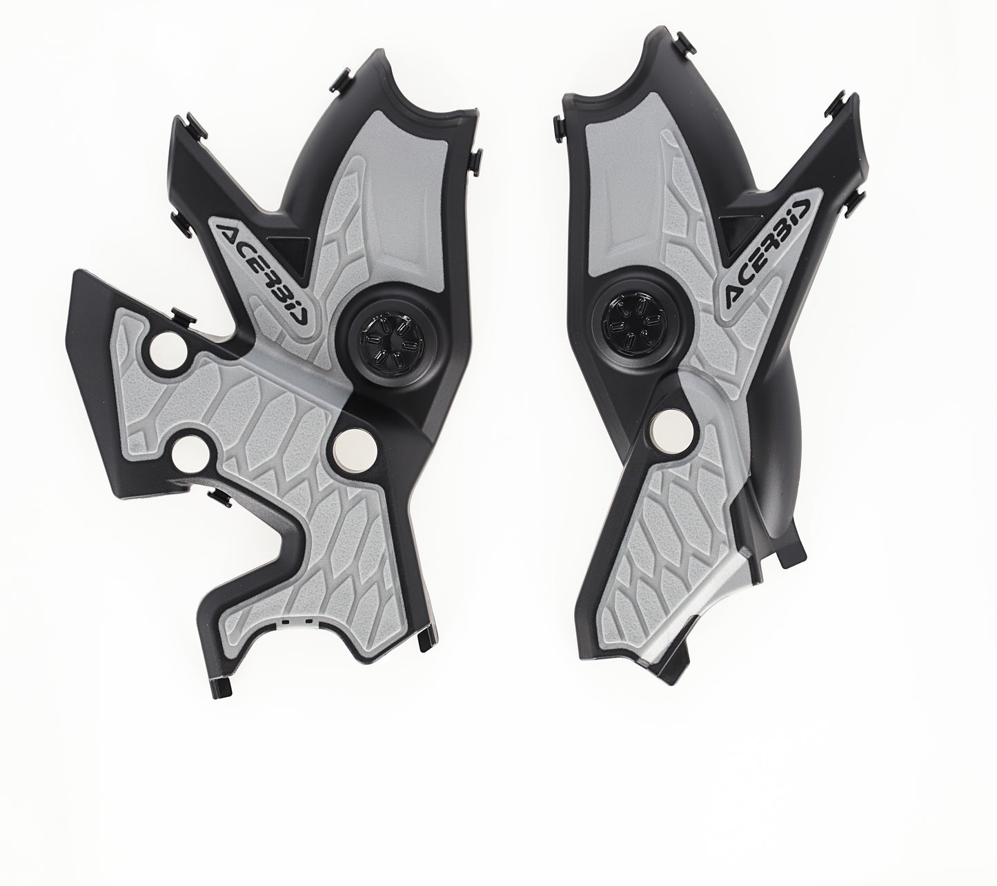 ACERBIS X-Grip Frame Guard for Yamaha XTZ700 Ténéré – Black and Silver