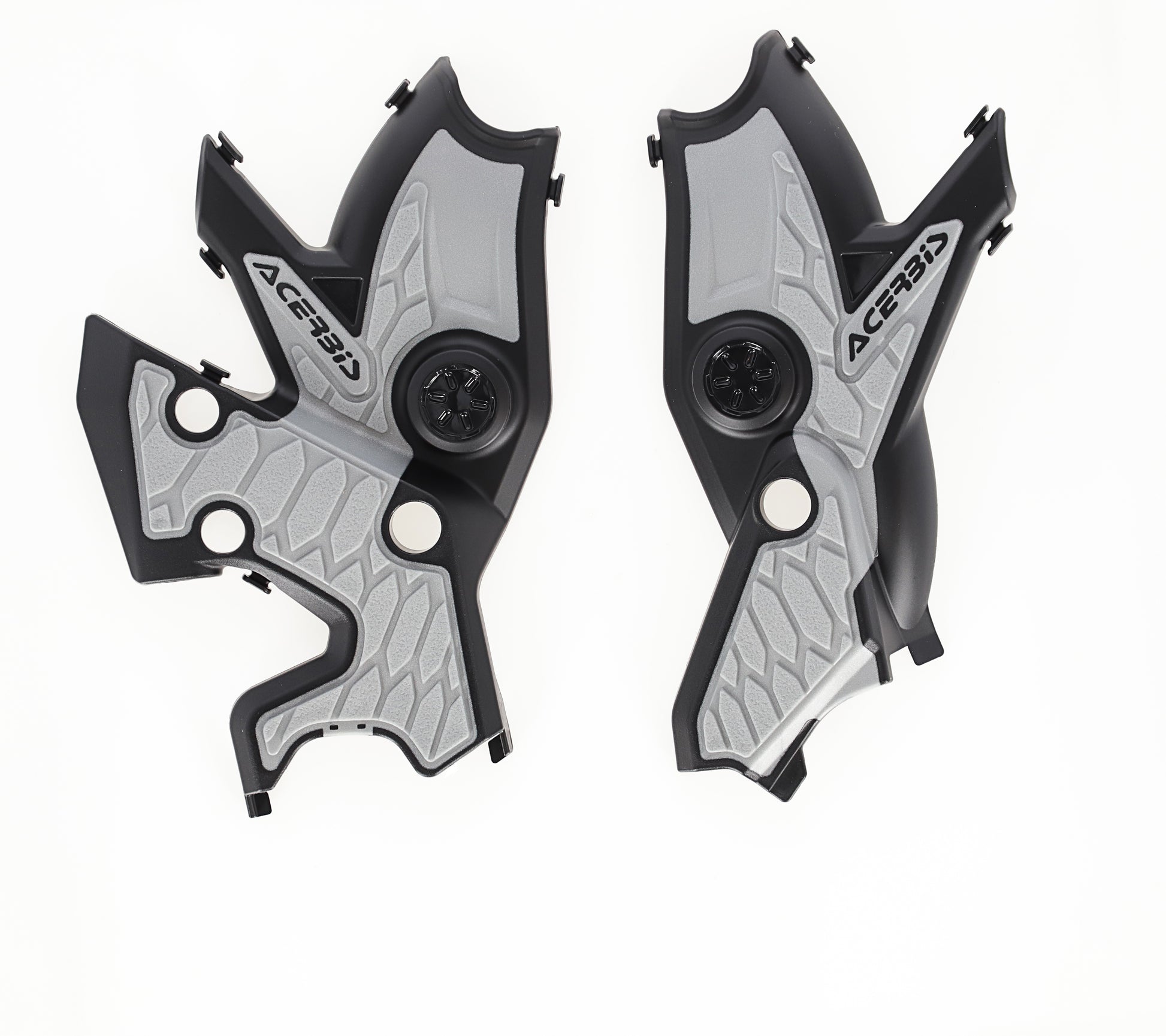 ACERBIS X-Grip Frame Guard for Yamaha XTZ700 Ténéré – Black and Silver