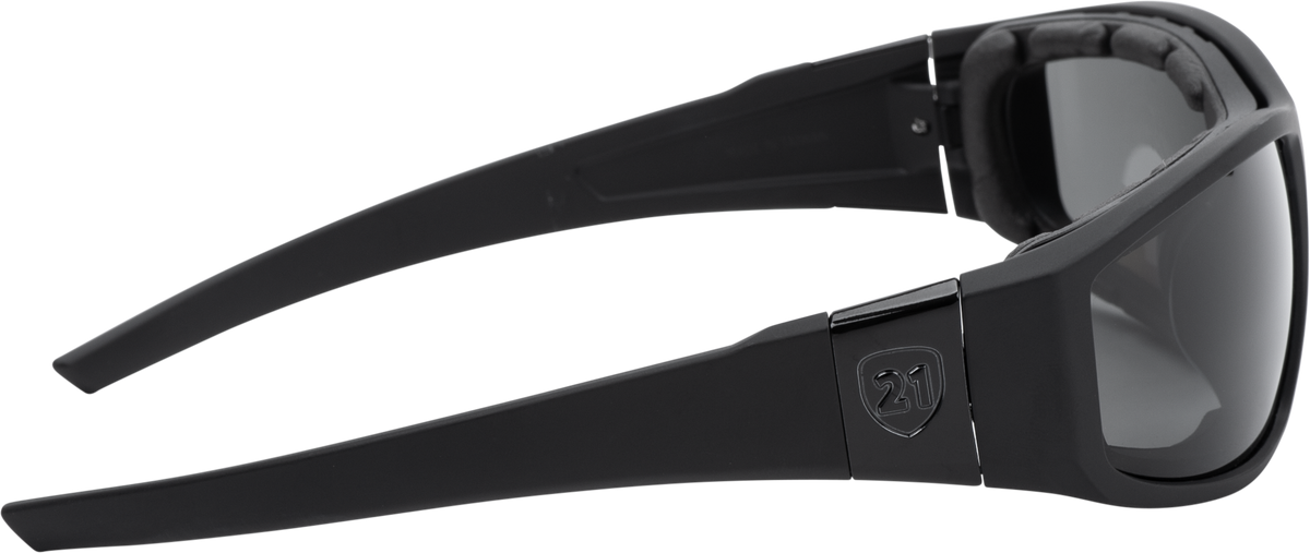 Highway 21 Flatside Hybrid Goggle Black - Impact-Resistant Motorcycle Eyewear with Polarized Lenses