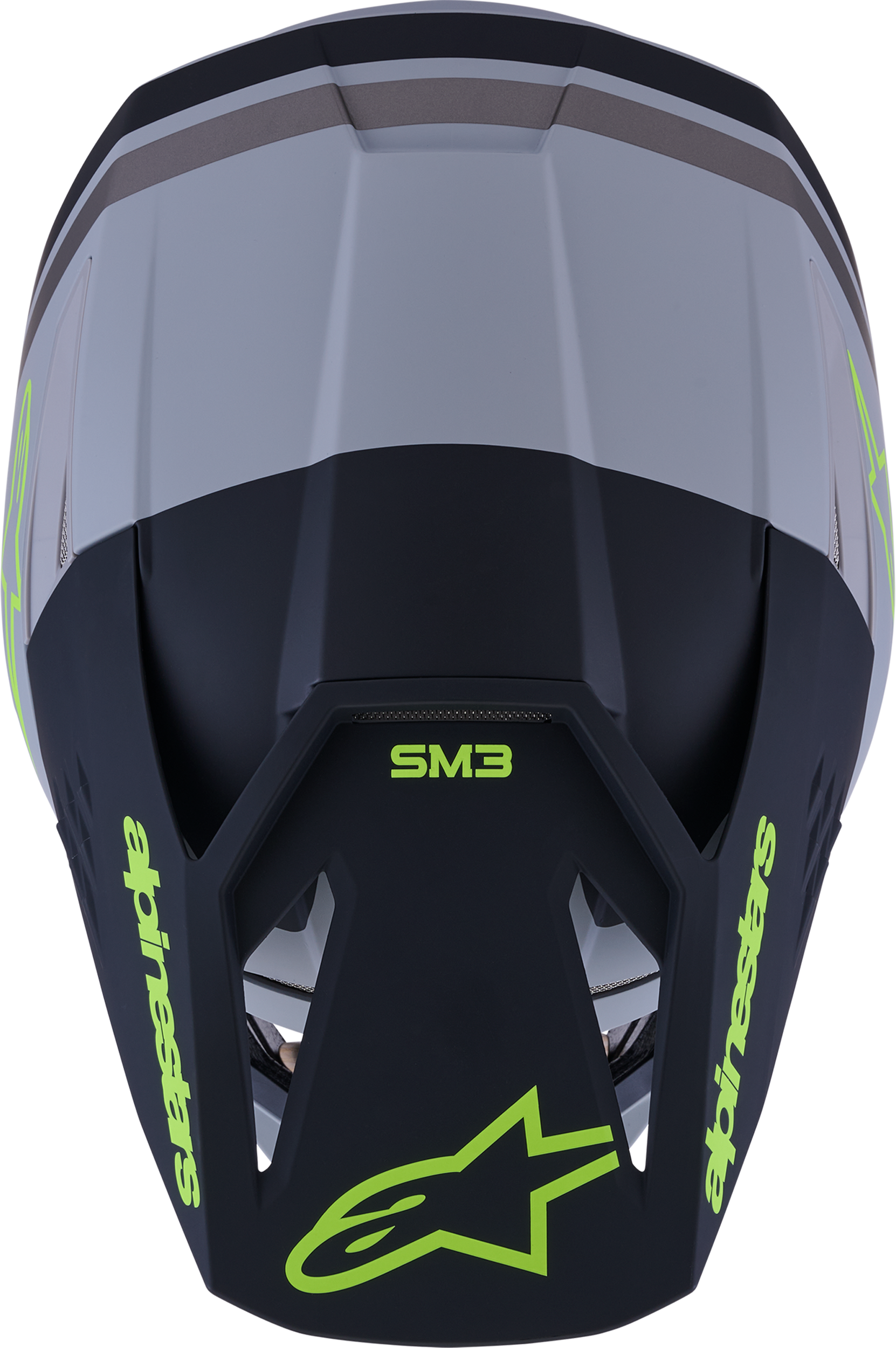 Alpinestars SM3 Radium Off-Road Helmet 2X-Large Matte Grey/Black/Yellow Fluo