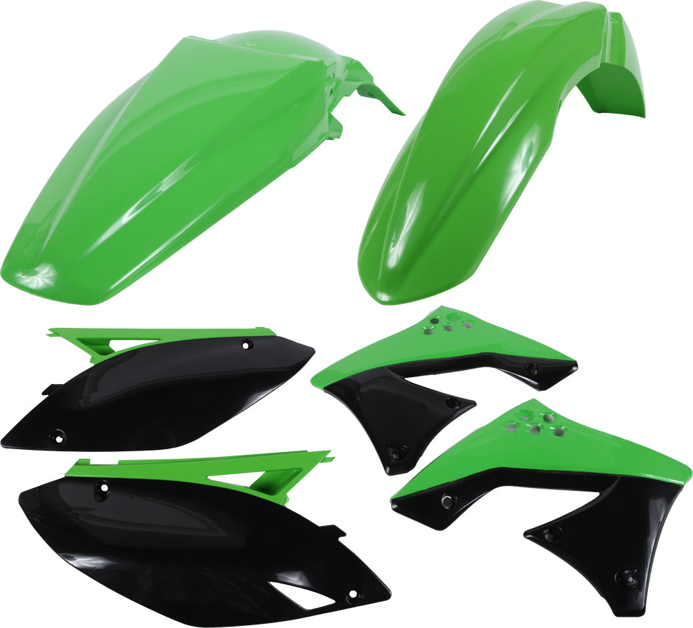 ACERBIS Plastic Body Kit for Kawasaki KX250F 2009-2012 – Green Offroad Replacement Parts