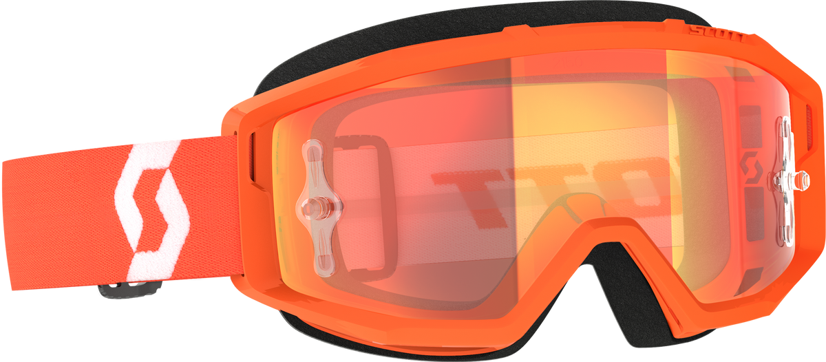 SCOTT Primal Goggle Offroad Eyewear with Orange Chrome Lens and Anti-Fog Treatment