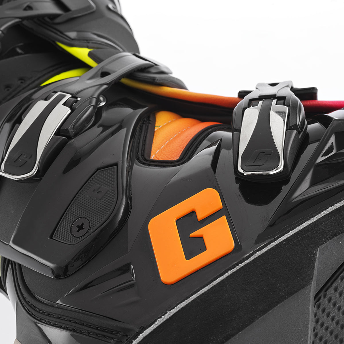 Gaerne SG-12 Offroad Motorcycle Boots Size 12 – Black, Orange & Pink