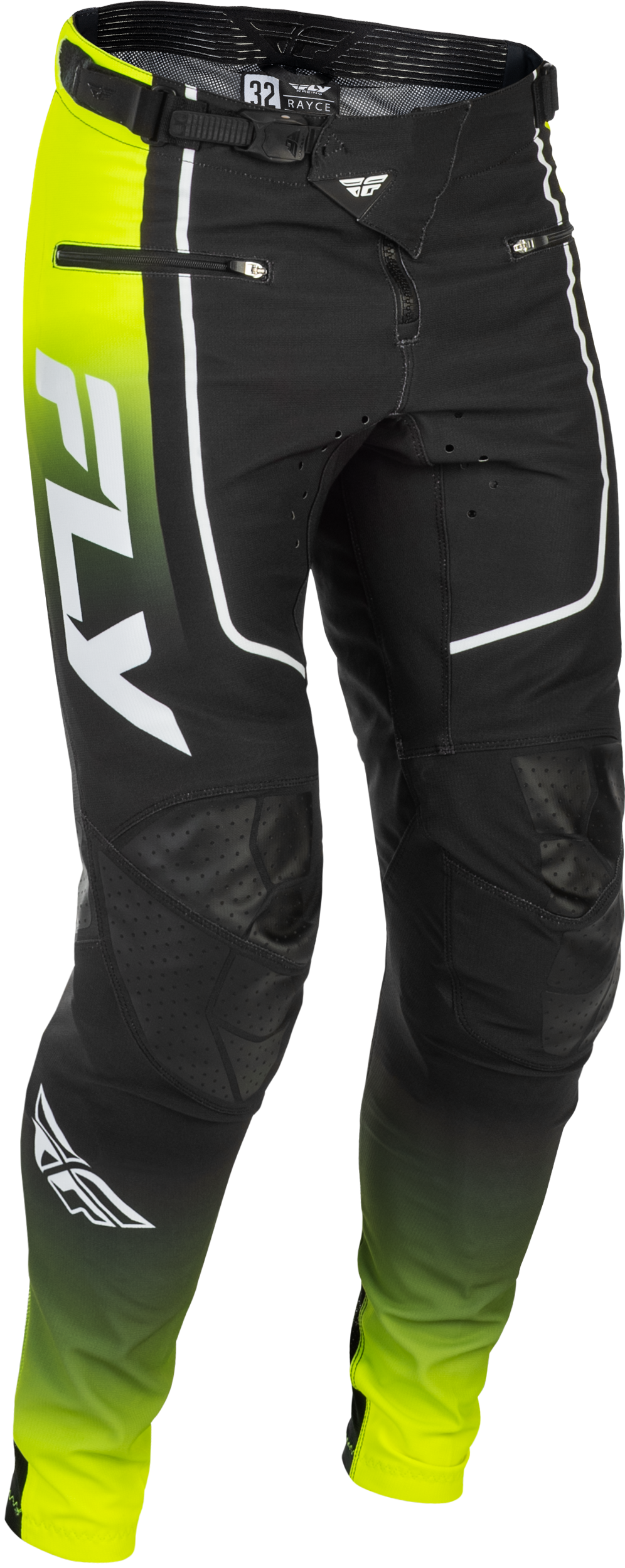 Fly Racing Rayce Bicycle Pants Men’s US 38 Lime/Black/White - Durable MTB & BMX Apparel