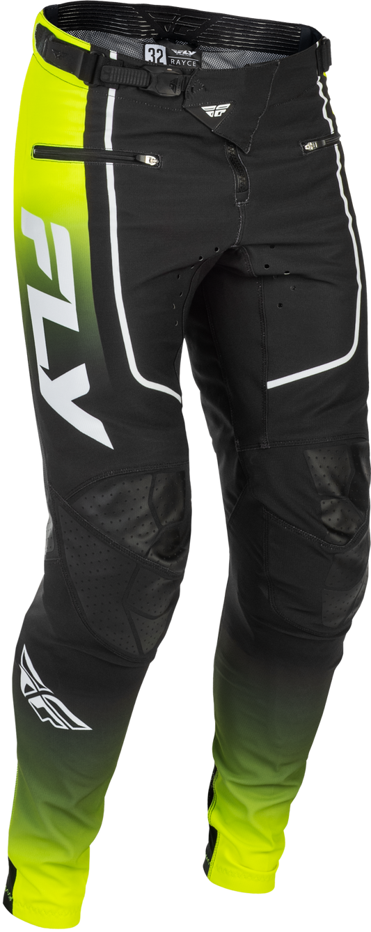 Fly Racing Rayce Bicycle Pants Men’s US 38 Lime/Black/White - Durable MTB & BMX Apparel