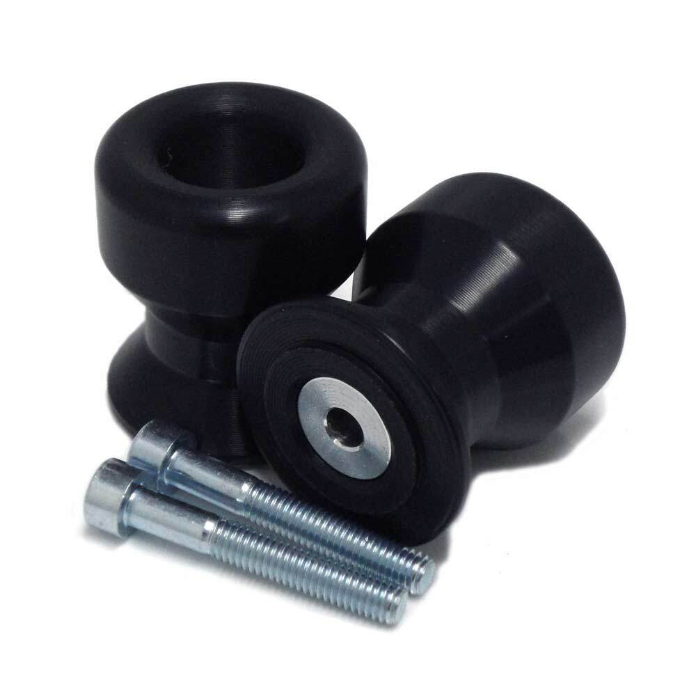 Shogun Swingarm Sliders Black for Yamaha MT-03 (2020-2023) – Body Protection and Spool Compatibility