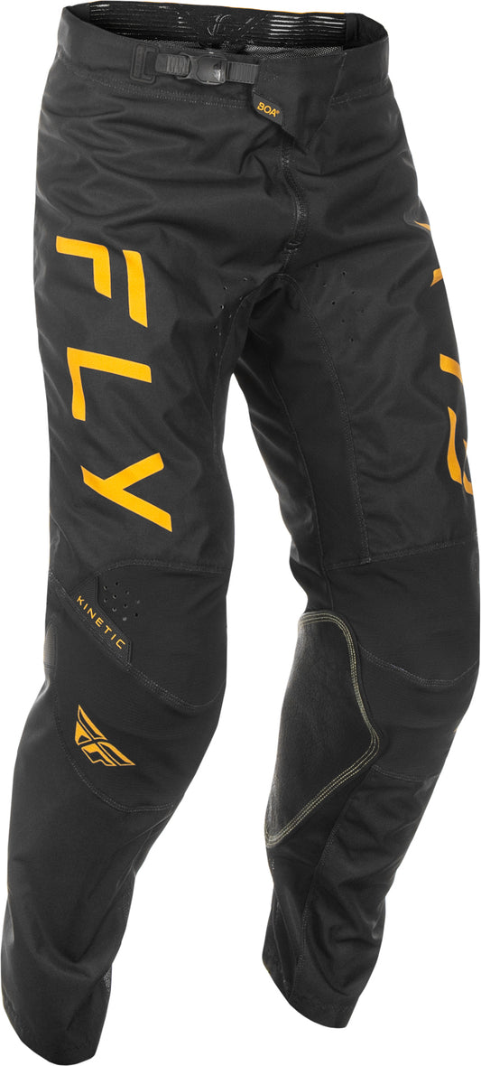 Fly Racing Kinetic Center Offroad Pants Men’s Black/Gold Size 30