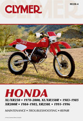 CLYMER Repair Manual for Honda XL and XR Series – Model Years 1982-1987