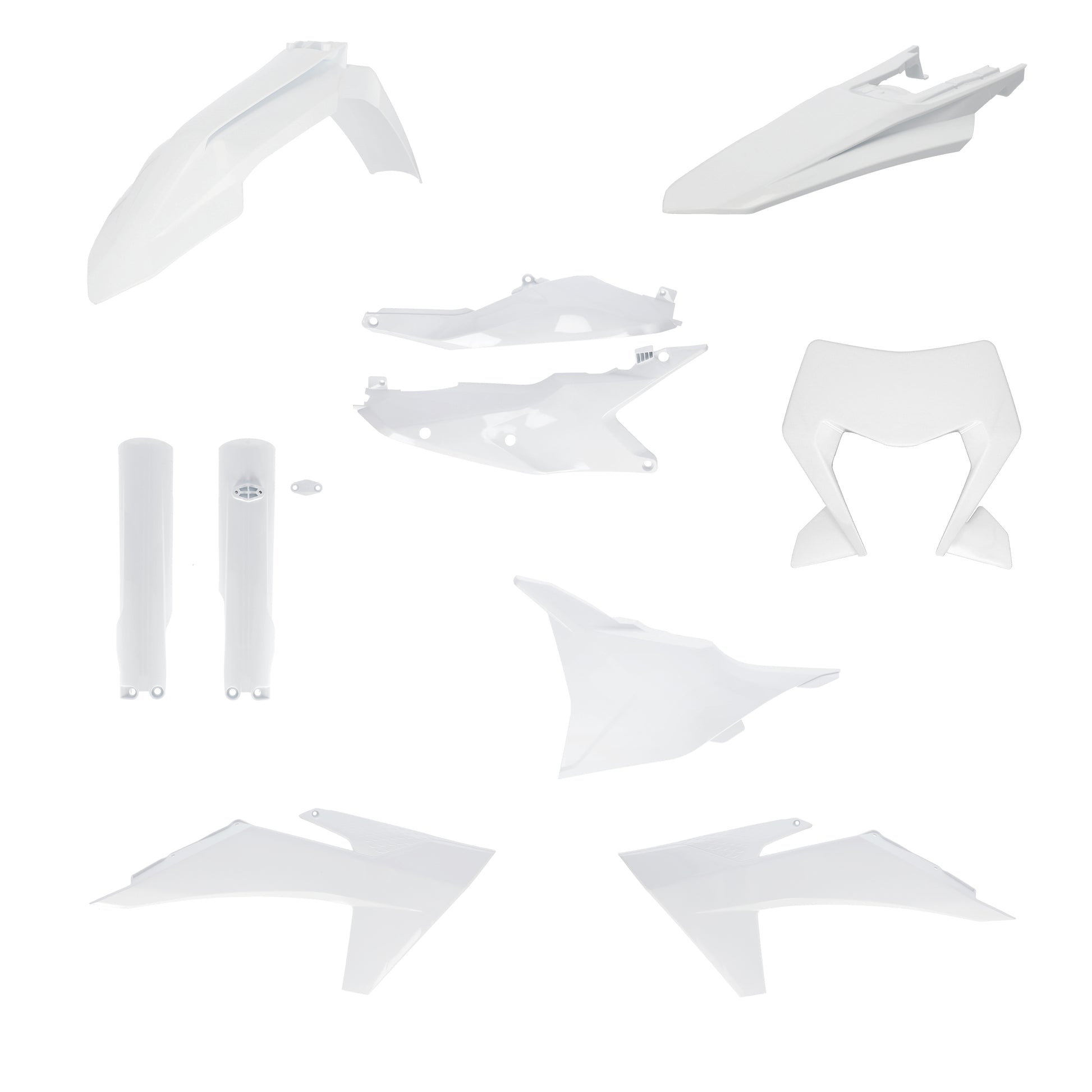 ACERBIS Plastic Kit Full KTM White – Offroad Replacement Body Parts