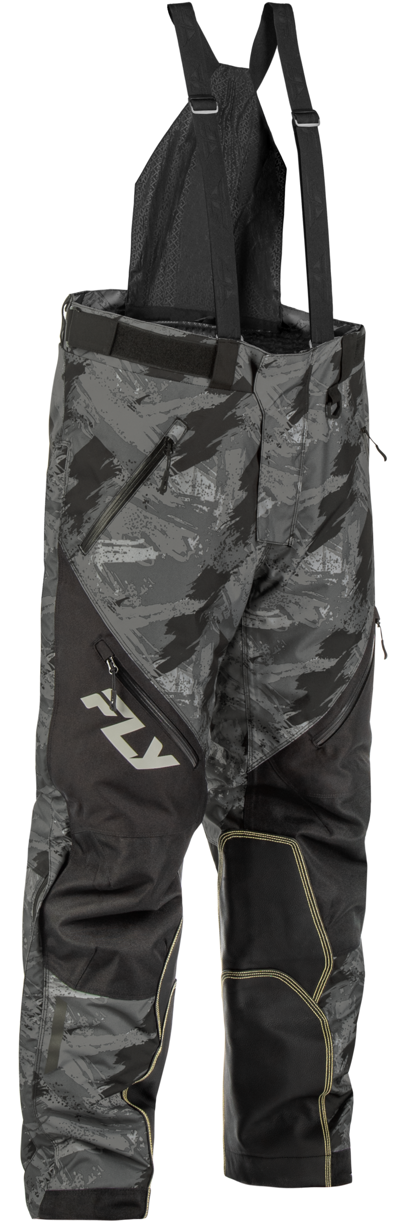 Fly Racing SNX Pro SB Pant Black 3X-Large – Snow Weatherproof Bibs with Removable Insulation