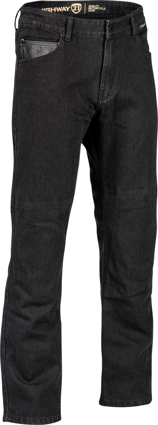 Highway 21 Stronghold Jeans Black Size 34 – Motorcycle Riding Denim with SAS-Tec Flex Armor
