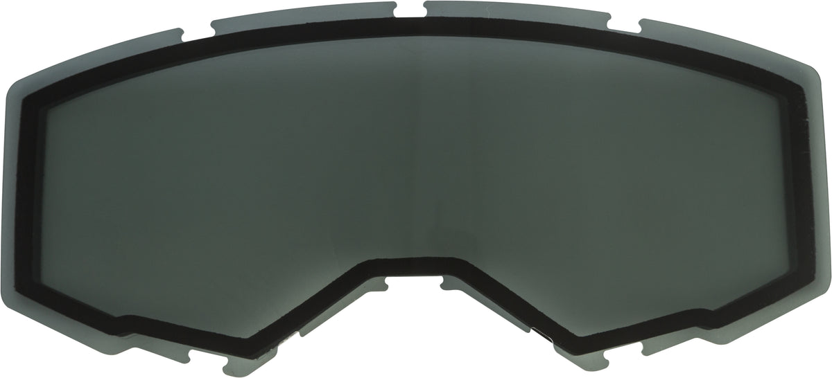 Fly Racing Dual Lens Without Vents for Adults – Polarized Smoke Snow Eyewear (Part Number FLB-018)