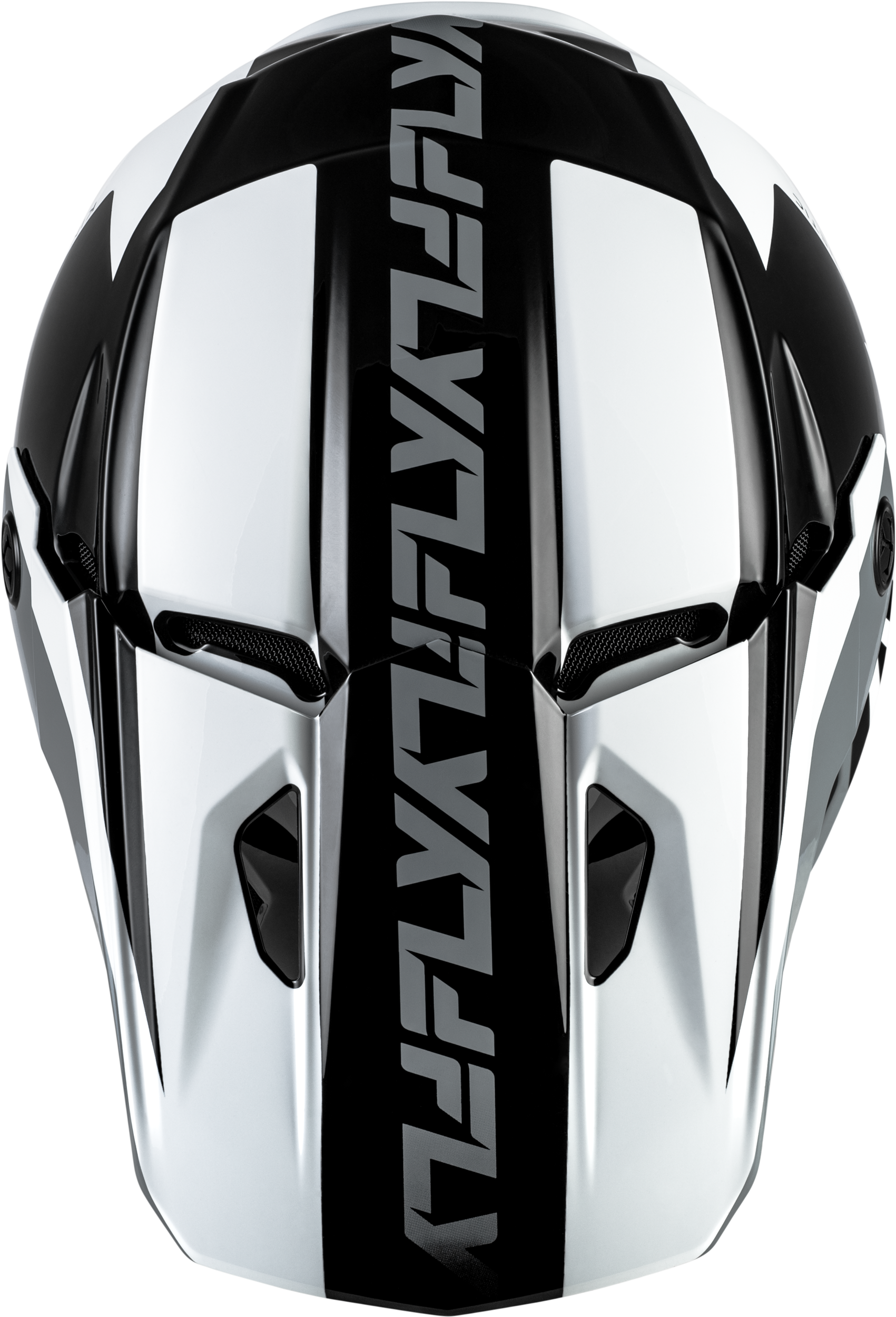 Fly Racing Kinetic Crest Helmet for Off-Road Riding - Large, Black/White/Grey