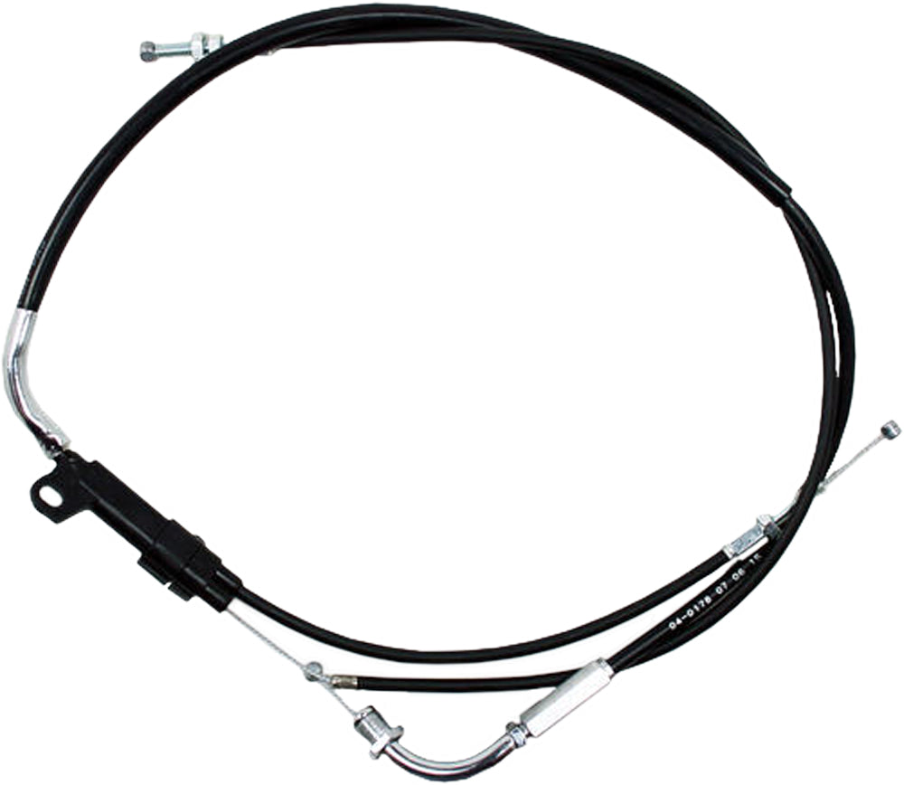 MOTION PRO Black Vinyl Throttle Pull Cable for Suzuki VS1400GLP Intruder 1987-1994