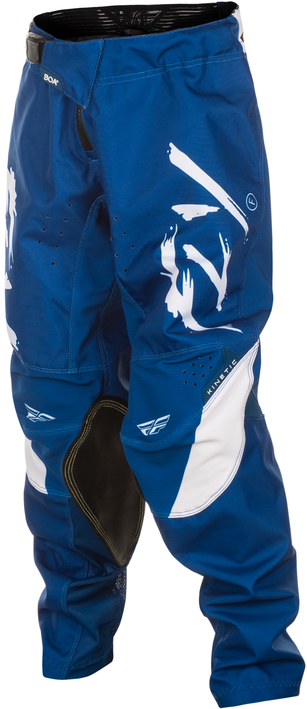 Fly Racing Youth Kinetic Stoke Offroad Pants Navy/White Size 24
