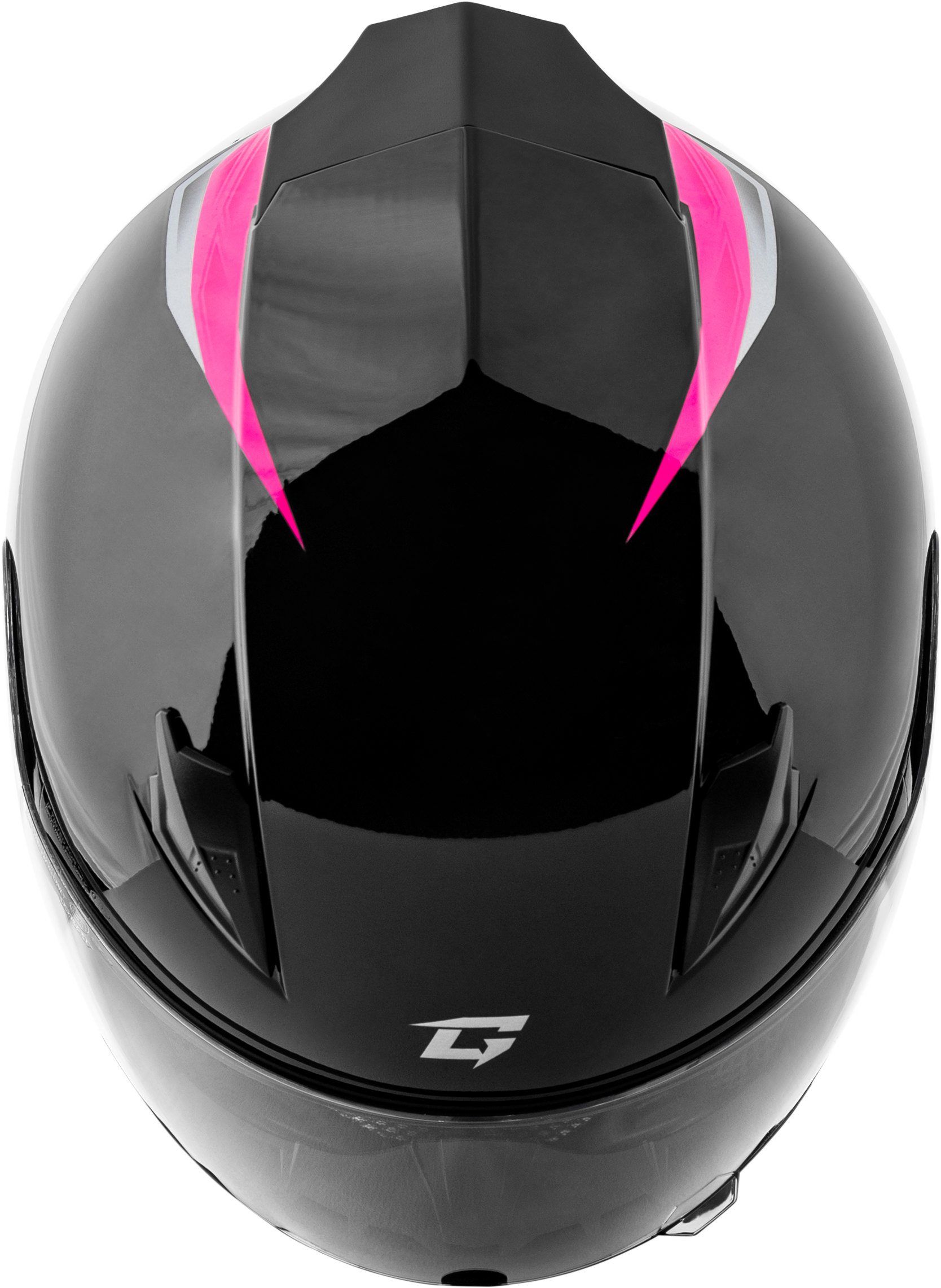 GMAX FF-49 Street Full-Face Helmet for Adults - Medium, Black/Pink