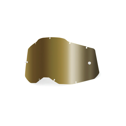 100 Percent RC2/AC2/ST2 Sheet Mirror True Gold Offroad Eyewear Lens