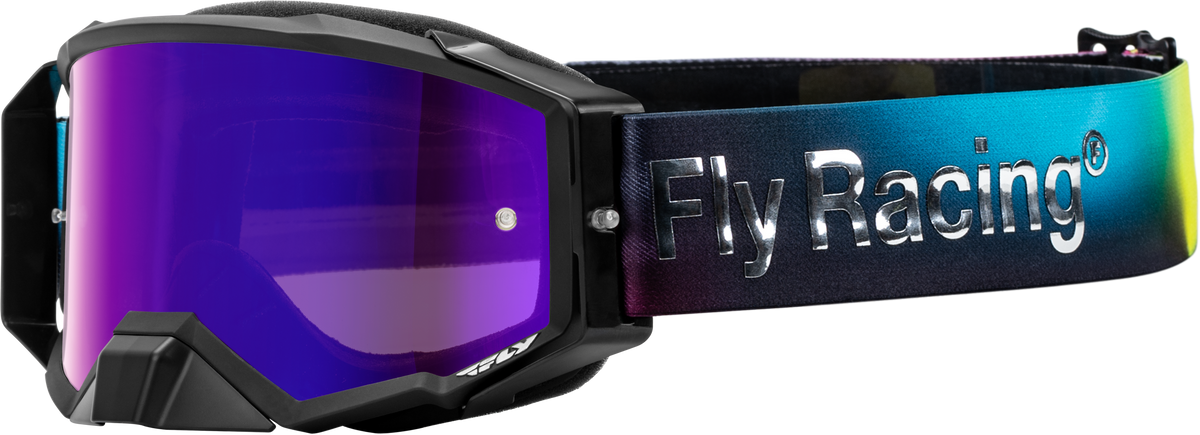Fly Racing Zone Elite Legacy Goggle Fuchsia/Electric Blue with Clear Lens