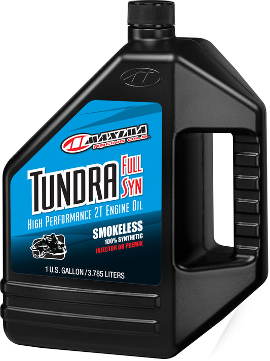 Maxima Tundra Snow Full Synthetic 2-Stroke Oil - 1 Gallon for Snow Machines and Extreme Cold Conditions
