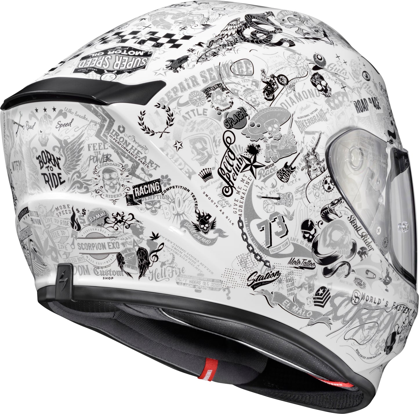 Scorpion EXO Exo R330 Full Face Helmet in White, Medium