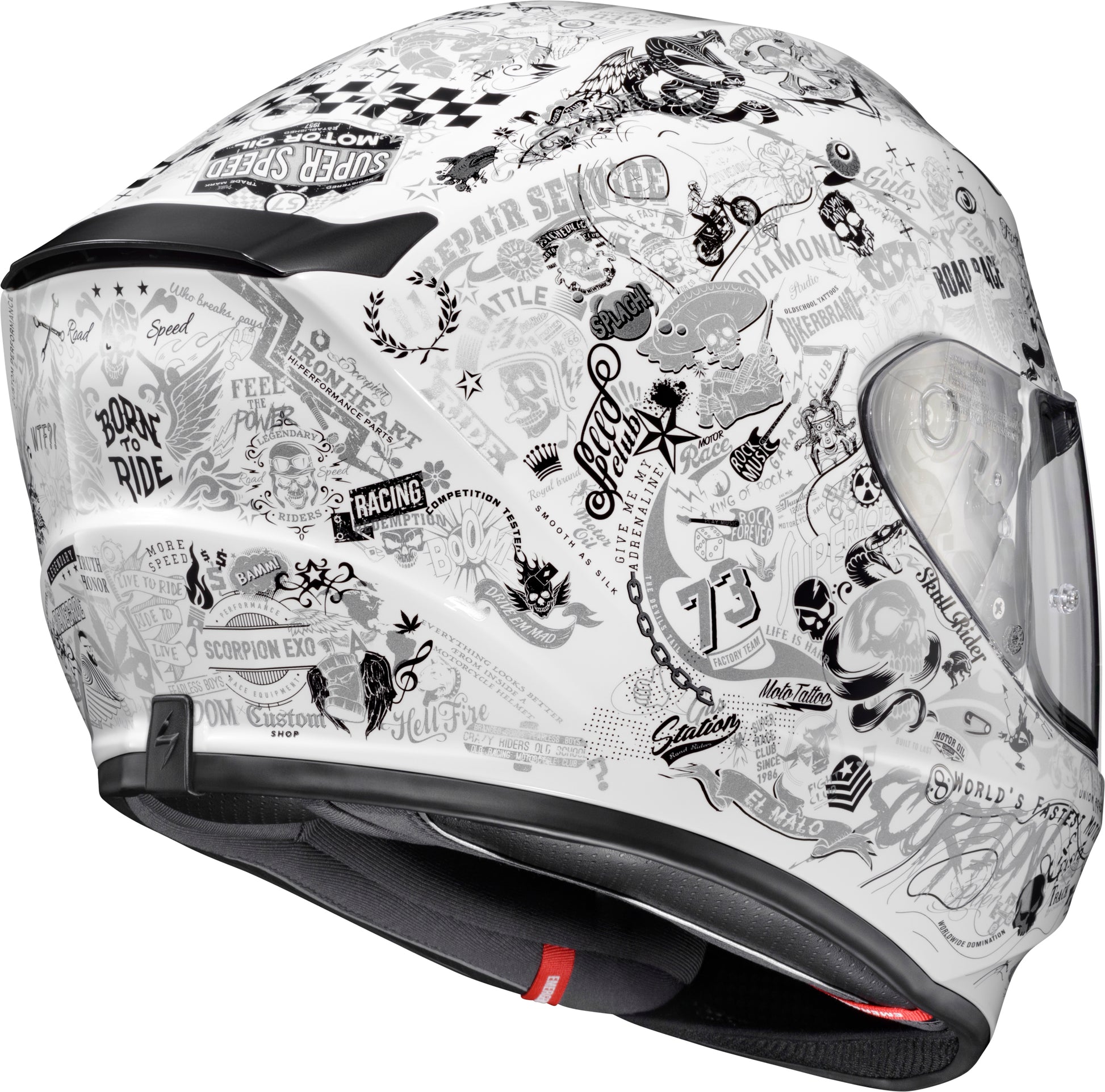 Scorpion EXO Exo R330 Full Face Helmet - Large, White