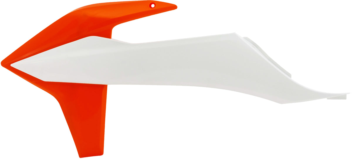 ACERBIS Radiator Shroud for KTM Offroad Models in White/Orange - Part 2726516813