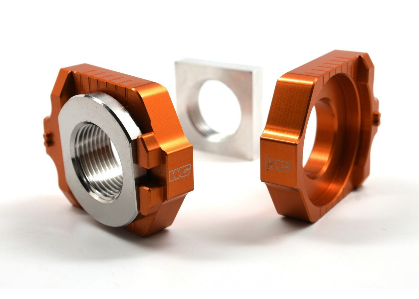 WORKS Elite Axle Block Kit for KTM and Husqvarna Off-Road Models - Part #17-264