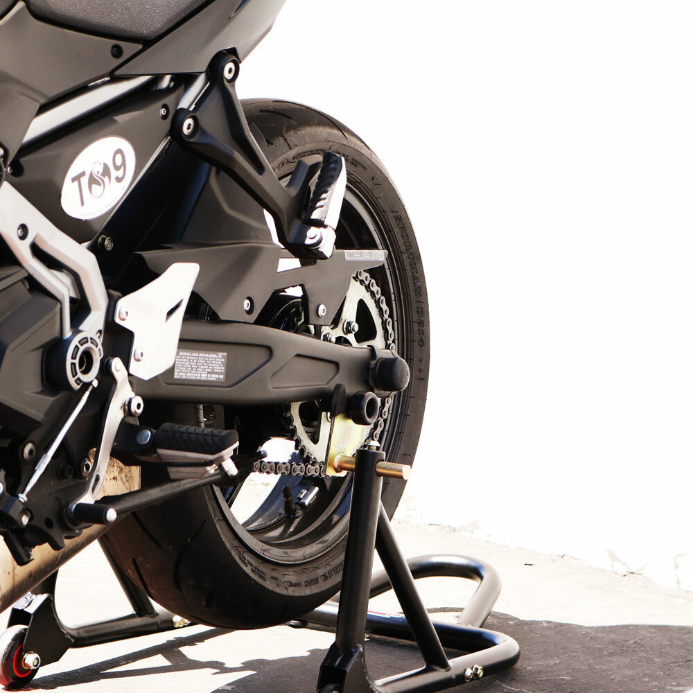Shogun Swingarm Sliders for Kawasaki Ninja 650 and Z650 - Black