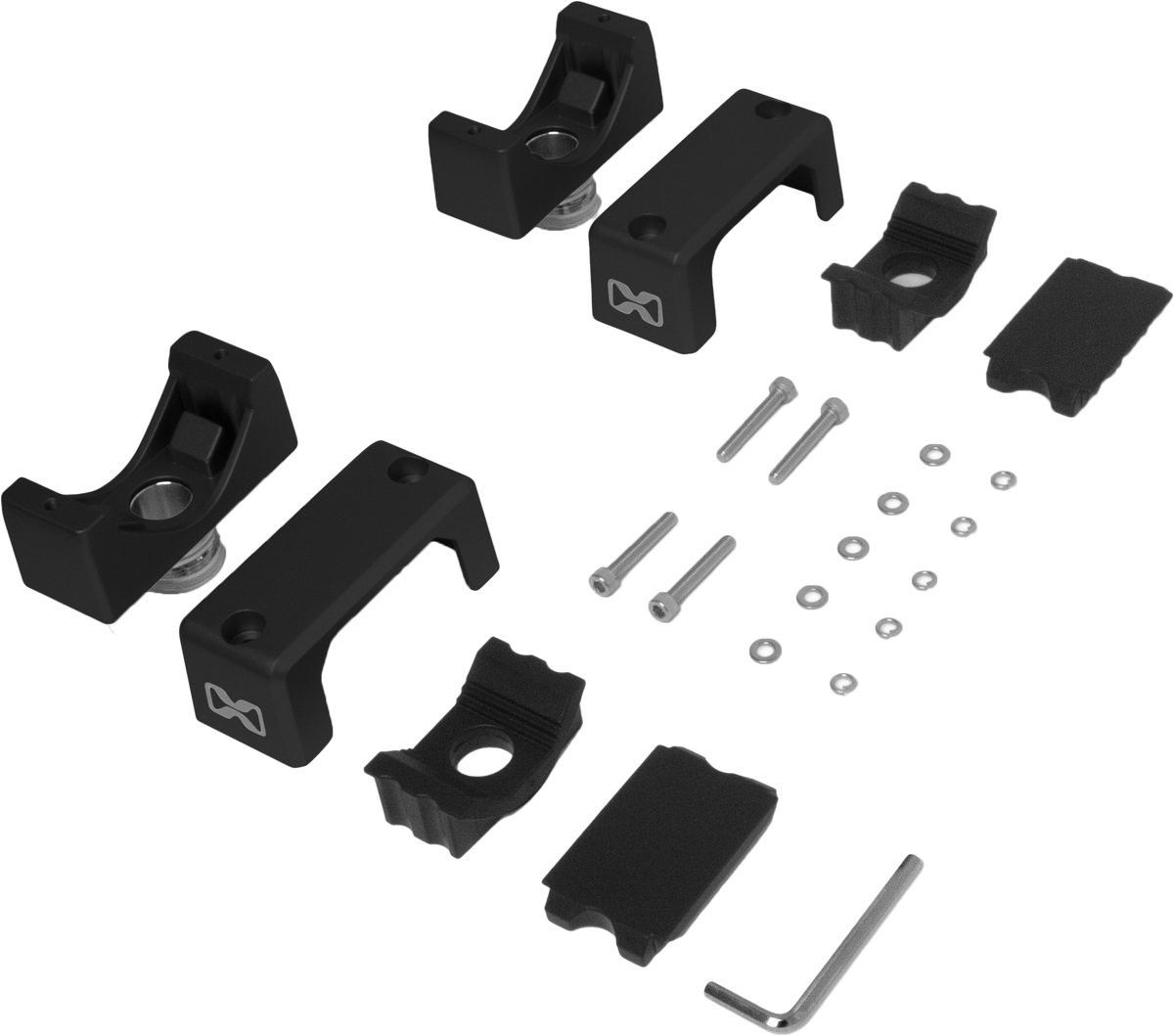 ECOXGEAR Tower Speaker 1.0" to 1.5" Square Tube Black - ATV/UTV Audio Accessory