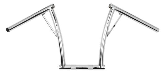 Burly Brand Viejo 12-Inch Chrome Ape Hanger Handlebars for Harley Davidson