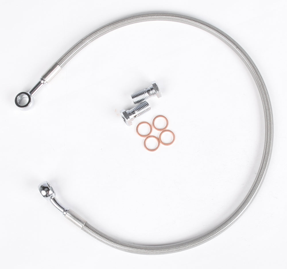 Streamline UNIV-R-22 Universal Rear Brake Line - 22 Inches with Braided Stainless Steel and Banjo Fittings