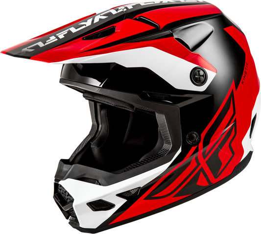 FLY Racing Kinetic Crest Helmet - Small, Red/Black/White Off-Road Motorcycle Helmet