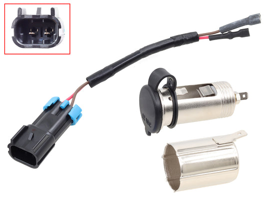 SP1 12V Power Outlet Pol for Snowmobiles - Weather-Resistant Electrical Accessory