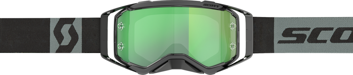 SCOTT Prospect Goggle Black/Grey with Green Chrome Lens – Offroad MX Eyewear Part 272821-1001279