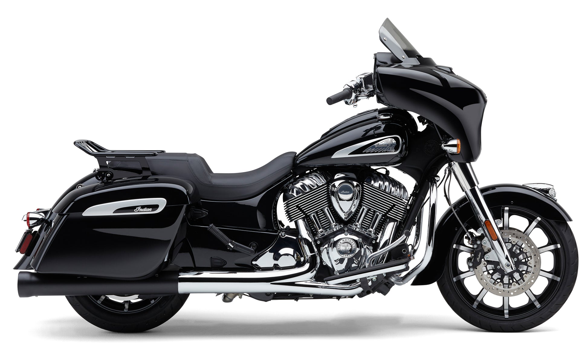 Cobra Detachable Big-A Wrap Around Luggage Rack for Indian Chieftain – Black, Part Number 502-2601B