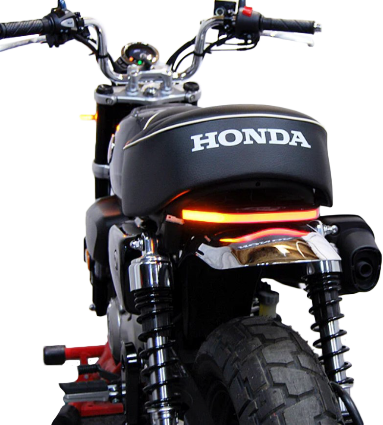 NEW RAGE CYCLES Honda Z125 Monkey LED Tail Light with Optional Side Mount License Plate Kit