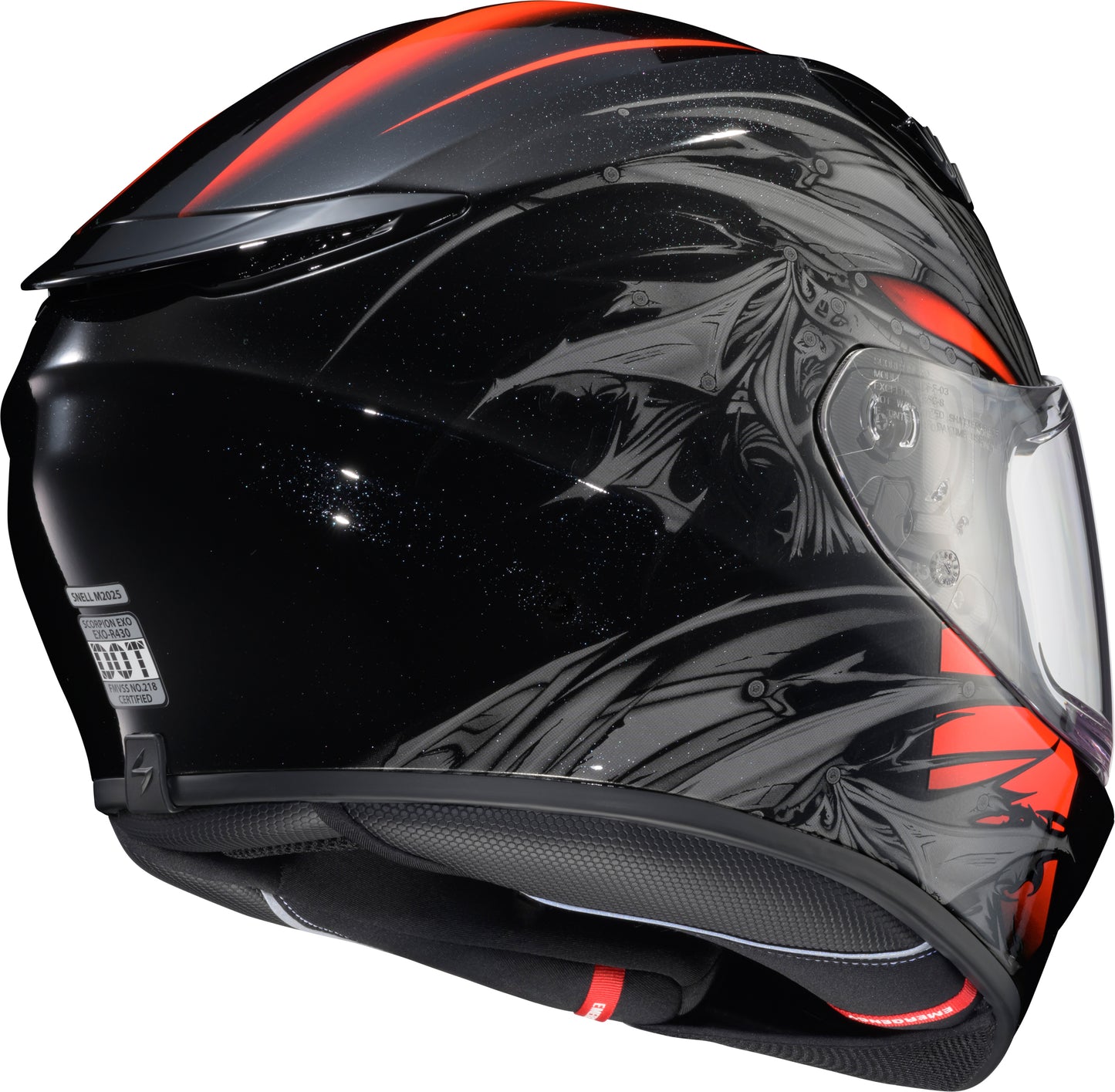 Scorpion EXO Exo R430 Full Face Helmet - Wyvern Black/Red, Medium