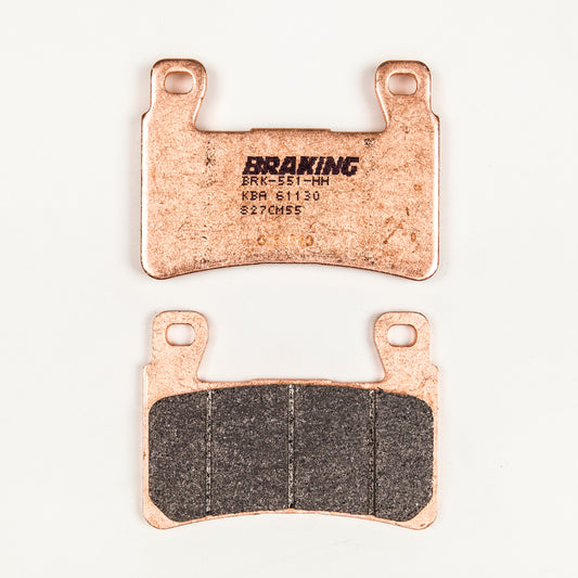 BRAKING Front Sintered Metal Brake Pad Set for Street and Off-Road Applications - Part #827CM55